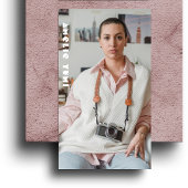 Modernes Full Foto Fotograf Visitenkarte