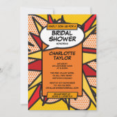 Modernes Fun Brautparty Comic Buch Einladung (Vorderseite)