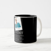 Modernes Fun Brother Definition Foto Zweifarbige Tasse (VorderseiteRechts)