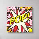 Modernes Fun Comic Buch POP Typografie Leinwanddruck (Vorderseite)
