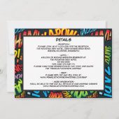 Modernes Fun Comic Foto bei Hochzeiten Einladung (Rückseite)