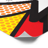 Modernes Fun Comic Hochzeitsdiagramm Poster (Ecke)