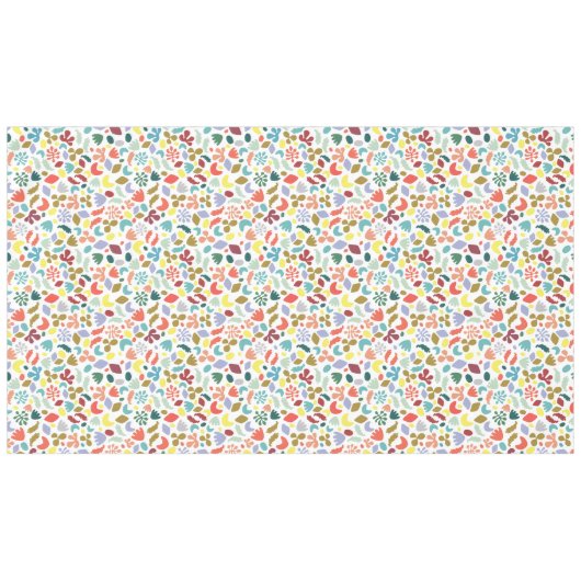 Modernes Fun-farbiges Muster Tischdecke (Vorderseite (Horizontal))