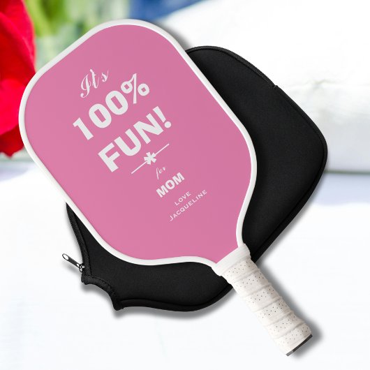 Modernes FUN FITNESS GIFT FÜR MAMA Cooles Skript R Pickleball Schläger