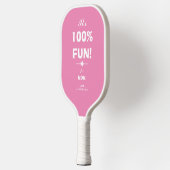Modernes FUN FITNESS GIFT FÜR MAMA Cooles Skript R Pickleball Schläger (Links)
