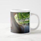 Modernes Fun Foto Cool Bester Cousin je Definition Jumbo-Tasse (Rechts)