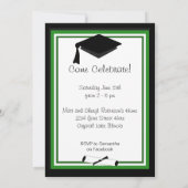 Modernes Fun Graduation Party Custom Foto Einladung (Rückseite)