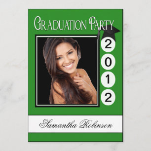 Modernes Fun Graduation Party Custom Foto Einladung