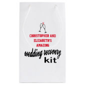 Modernes Fun Guest Hangover Erholung Kit Hochzeit Kleine Geschenktüte (Rückseite)