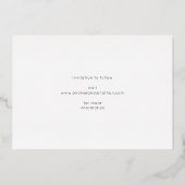 Modernes Fun Multi-Foto Save the Date Bar Folieneinladung (Rückseite)