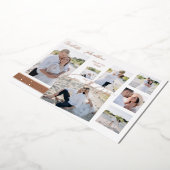 Modernes Fun Multi-Foto Save the Date Bar Folieneinladung (Gedreht)