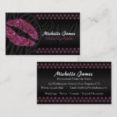 Modernes funkelndes Zebra-Monogramm bilden Visitenkarte (Vorne/Hinten)