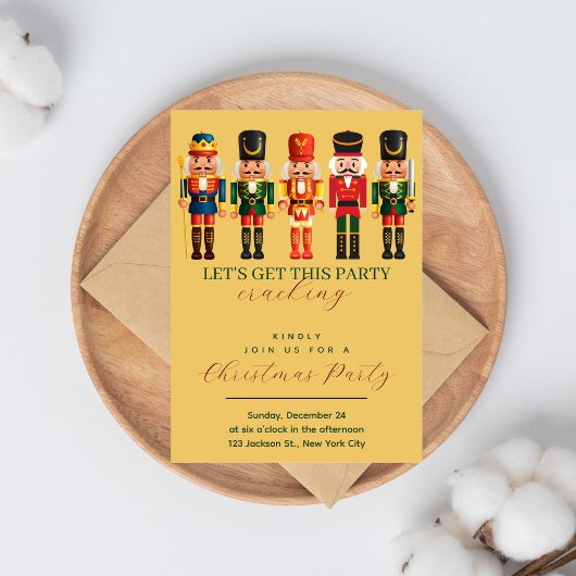 Modernes Funny Einzigartiges Nutcracker Weihnachts Einladung