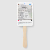 Modernes Funny Social Media Hochzeitsprogramm Fächer (Rückseite)