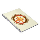 Modernes Funny Travel Journal Backpacker Notebook Notizblock (Rechte Seite)