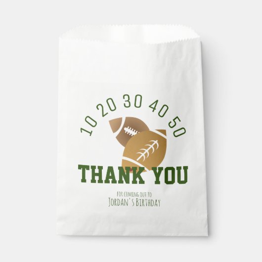 Modernes Fußballfeld Geschenktütchen (Vorderseite)