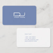 Modernes futuristisches des riesigen mutigen Logos Visitenkarte (Vorne/Hinten)