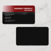 Modernes futuristisches Elegantes Minimalistisches Visitenkarte (Vorne/Hinten)