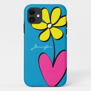 Modernes Gänseblümchen personalisierter iPhone Case-Mate iPhone Hülle