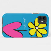 Modernes Gänseblümchen personalisierter iPhone Case-Mate iPhone Hülle (Rückseite (Horizontal))