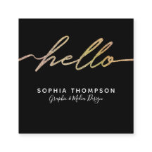 Modernes ganz eigenhändig geschriebes hallo-Skript