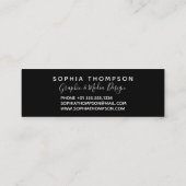 Modernes ganz eigenhändig geschriebes mini visitenkarte (Rückseite)