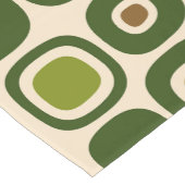 Modernes Gartenmuster Mitte des Jahrhunderts Kurzer Tischläufer (Ecke)