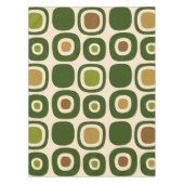 Modernes Gartenmuster Mitte des Jahrhunderts Tischdecke (Vorderseite)