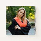 Modernes Gästebuch 2025 Green Foto Abschluss Notizblock (Rückseite)