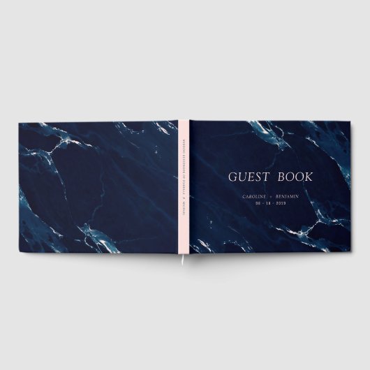 Modernes Gästebuch aus Marmor (Voll)