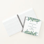 Modernes Gästebuch Eukalyptus Greenery Notizblock (Innenseite)