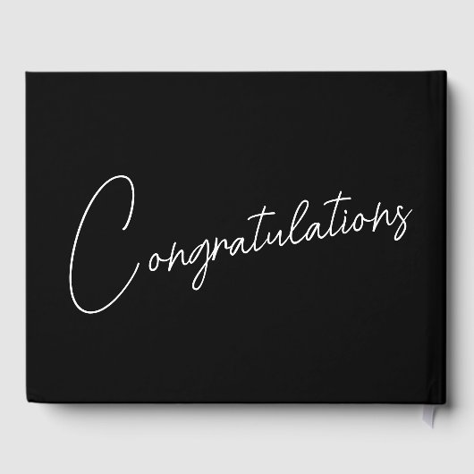 Modernes Gästebuch für benutzerdefinierte Jahre, s (Rückseite)