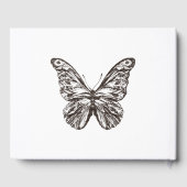 Modernes Gästebuch für Butterfly-Memorial (Rückseite)