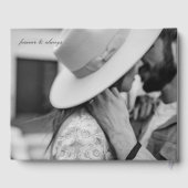 Modernes Gästebuch für Hochzeiten und Foto (Rückseite)