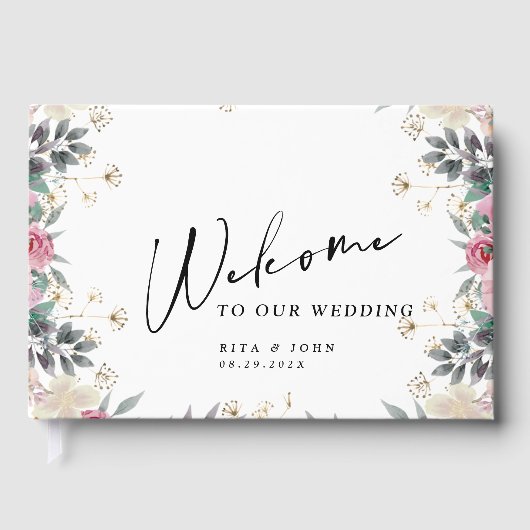 Modernes Gästebuch für Rose (Vorderseite)