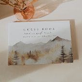 Modernes Gästebuch Rustikale Hütte