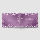 Modernes Gästebuch von Lilac Floral (Voll)