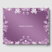 Modernes Gästebuch von Lilac Floral (Rückseite)