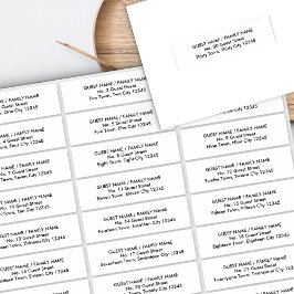 Modernes Gästebuchtel Aufkleber