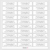 Modernes Gästebuchtel Aufkleber (Blatt)