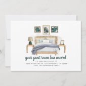 Modernes Gästezimmer Wir haben Boho Moving Ankündigung (Vorderseite)