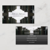 Modernes Gebäude für Glasfassade Visitenkarte (Vorne/Hinten)