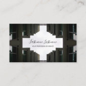 Modernes Gebäude für Glasfassade Visitenkarte (Vorderseite)