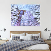Modernes Gebäude mit Bäumen Leinwanddruck (Insitu (Schlafzimmer))