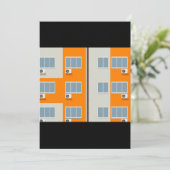 Modernes Gebäude mit Klimaanlage Einladung (Stehend Vorderseite)