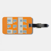 Modernes Gebäude mit Klimaanlage Gepäckanhänger (Rückseite horizontal)