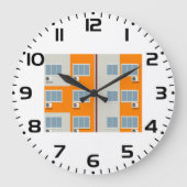 Modernes Gebäude mit Klimaanlage Große Wanduhr (Vorderseite)