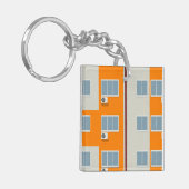 Modernes Gebäude mit Klimaanlage Schlüsselanhänger (Vorderseite links)