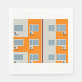 Modernes Gebäude mit Klimaanlage Serviette (Vorderseite)