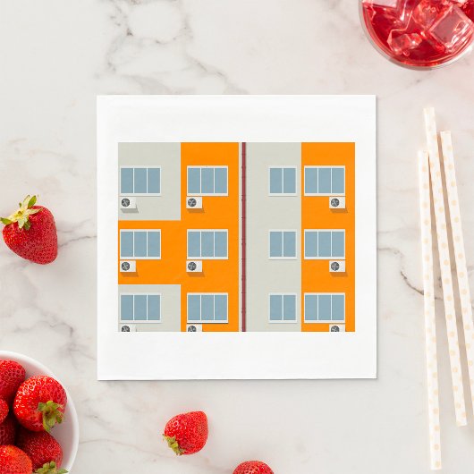 Modernes Gebäude mit Klimaanlage Serviette